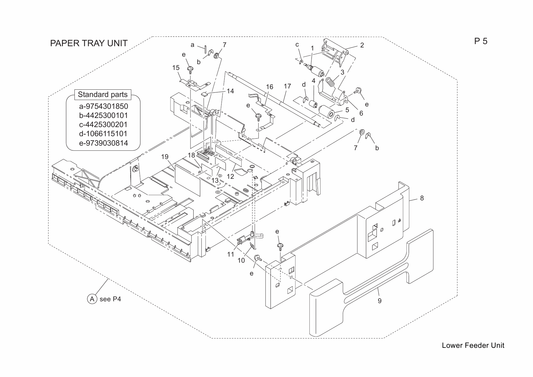 Konica-Minolta magicolor 5430DL 5440DL 5450 5500 5570 Lower-Feeder-Unit 4537 Parts Manual-5